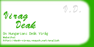 virag deak business card